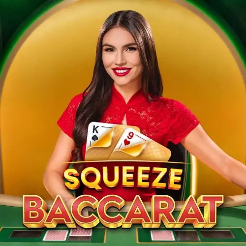 Baccarat Squeeze live with squeeze cam tension on WG casino UK from Evolution.