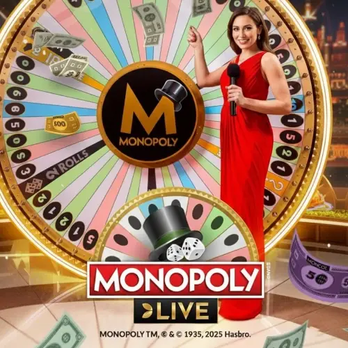 Monopoly Live game show with 3D bonus rounds on WG casino UK from Evolution.