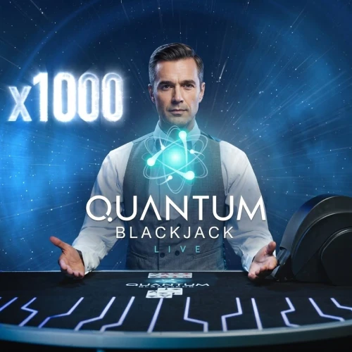 Quantum Blackjack live with quantum multipliers on WG casino UK from Playtech Live.