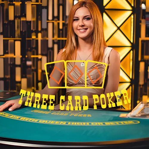 Three Card Poker live with Pair Plus and 6 Card Bonus on WG casino UK from Evolution.