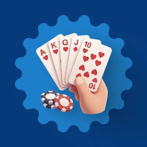 Live poker on WG casino UK with Casino Hold'em, Three Card Poker, and Caribbean Stud.